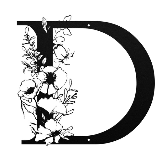 Flower vine monogram